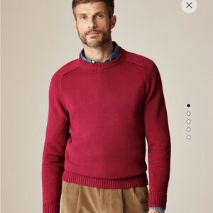 J. Crew Men's Burgundy Crewneck Sweater NEW